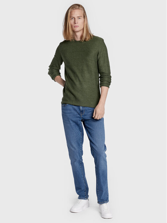 Solid Solid Maglione 21104152 Verde Regular Fit