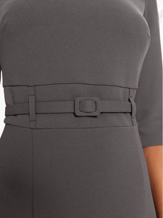 Rinascimento Rinascimento Коктейлна рокля CFC0120015003 Сив Regular Fit