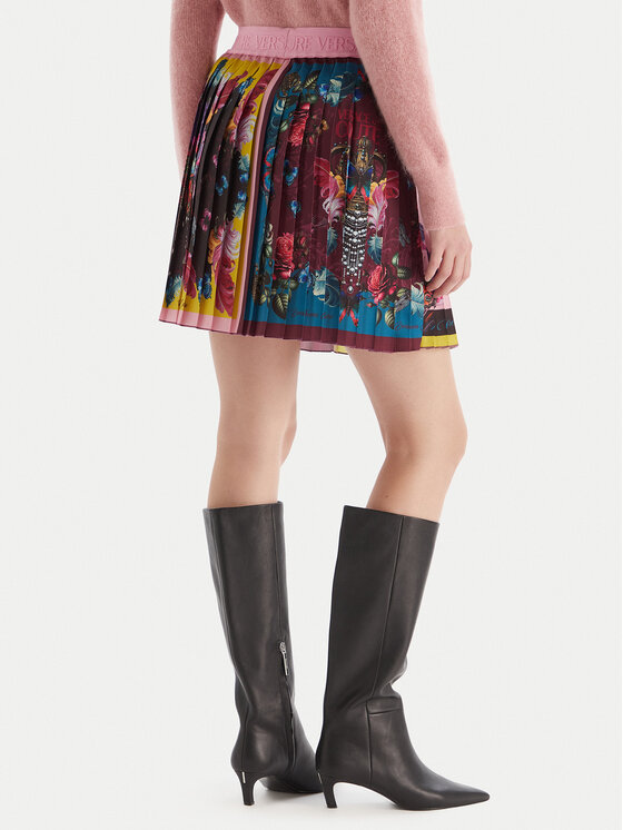 Versace Jeans Couture Versace Jeans Couture Спідниця в складку 79HAE8P0 NS726 Кольоровий Regular Fit