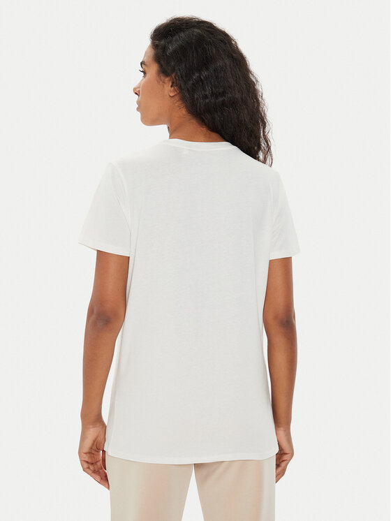 Guess Guess T-Shirt W4YI46 K9RM1 Εκρού Regular Fit