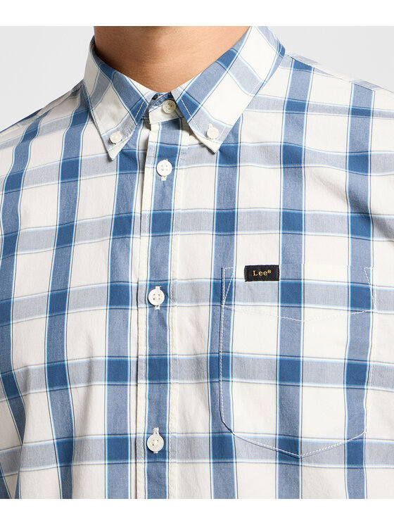Lee Lee Camicia 112363896 Blu Regular Fit