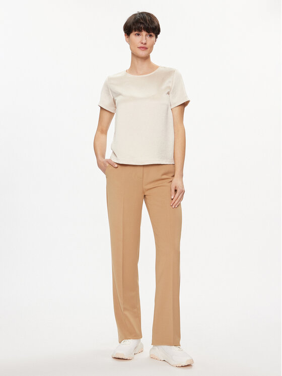 United Colors Of Benetton United Colors Of Benetton Текстилни панталони 4RGYDF05O Бежов Regular Fit