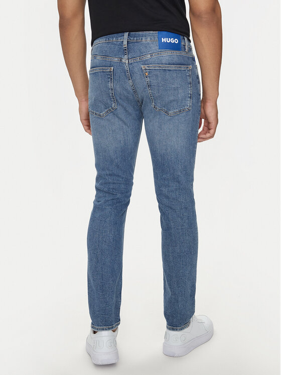 HUGO Hugo Jeans hlače Zane 50516504 Modra Extra Slim Fit