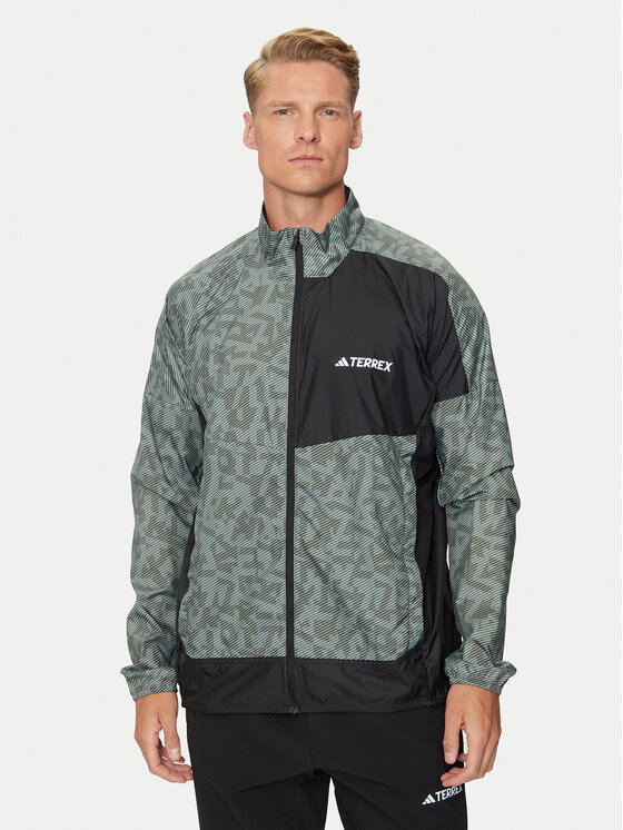 adidas adidas Geacă pentru alergare Terrex Trail Running IW9238 Verde Regular Fit