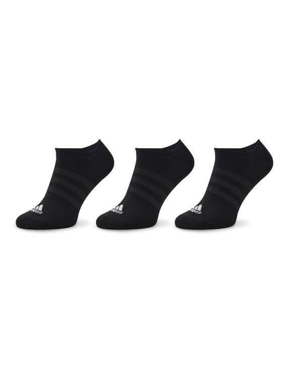 Șosete Scurte Unisex adidas Thin and Light No-Show Socks 3 Pairs IC1327 Negru