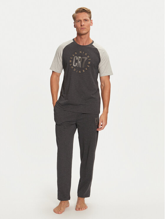 Cristiano Ronaldo CR7 Pyjama 8730-42-1032 Grau Regular Fit | Modivo.de