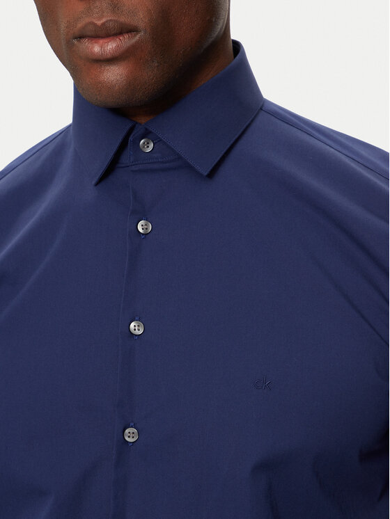 Calvin Klein Calvin Klein Koszula K10K108229 Granatowy Slim Fit
