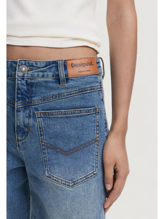 Desigual Desigual Τζιν DENIM_CLOE Μπλε Baggy Fit