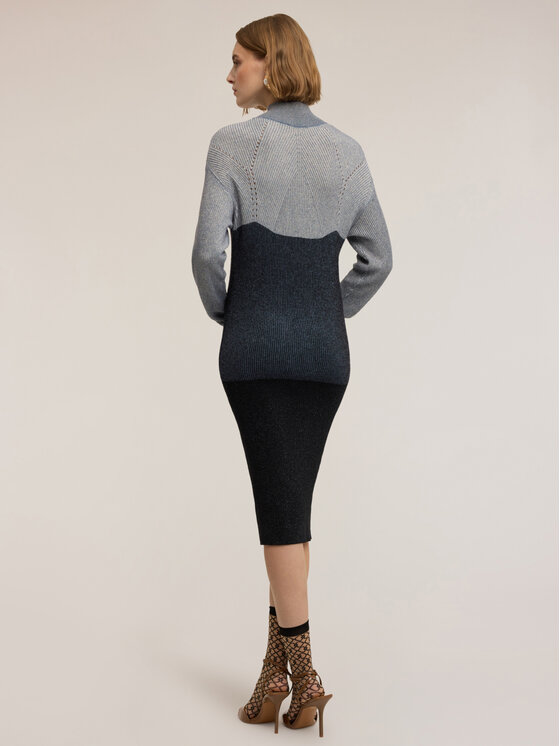 Motivi Motivi Vestito da giorno 7621W001533N0R4 Grigio Slim Fit