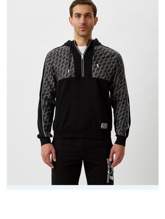 Emporio Armani Emporio Armani Mikina 3LPM55 PJEQZ Černá Regular Fit