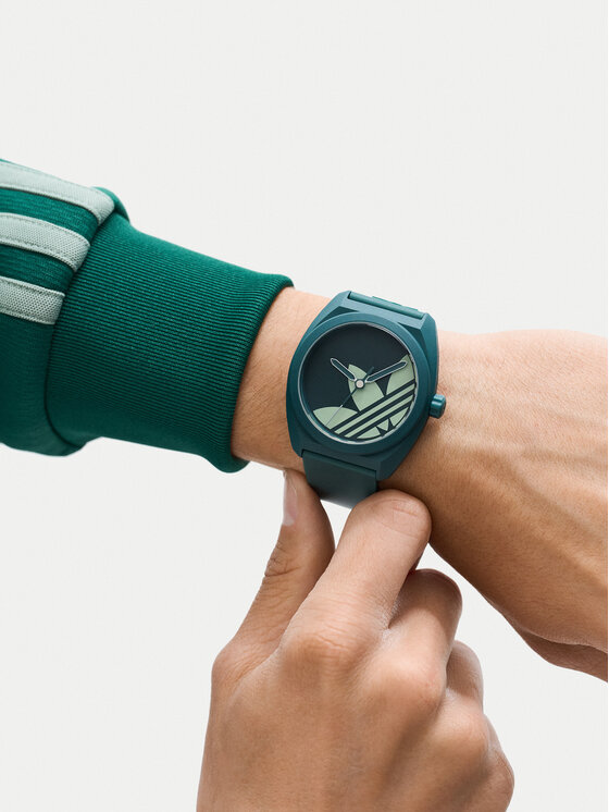 adidas adidas Часовник AO Street Project Three AOST25541 Зелен