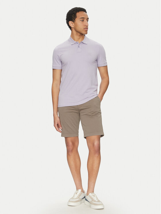 BOSS BOSS Шорти з тканини 50536723 Бежевий Slim Fit