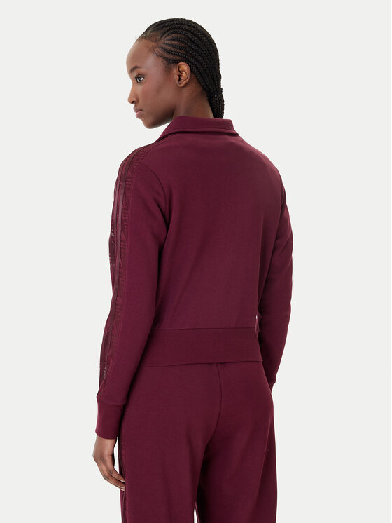 adidas adidas Majica dugih rukava Firebird Lace KC6451 Tamnocrvena Slim Fit