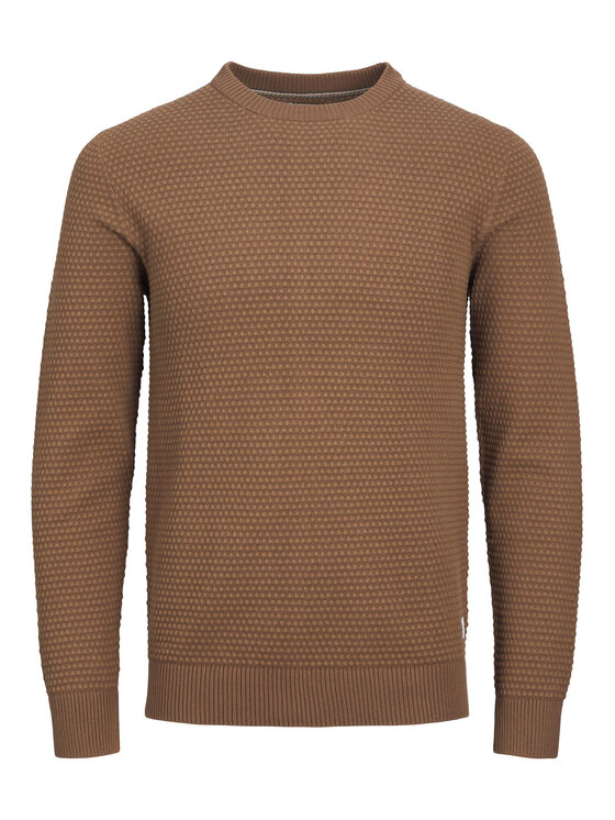 Jack&Jones Jack&Jones Džemper 12212816 Smeđa Regular Fit