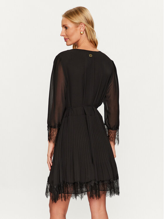 TWINSET TWINSET Rochie cocktail 232TP2161 Negru Regular Fit