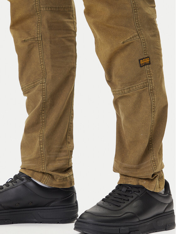G-Star Raw G-Star Raw Hlače Rovic Zip 3D D02190-E172 Zelena Tapered Fit