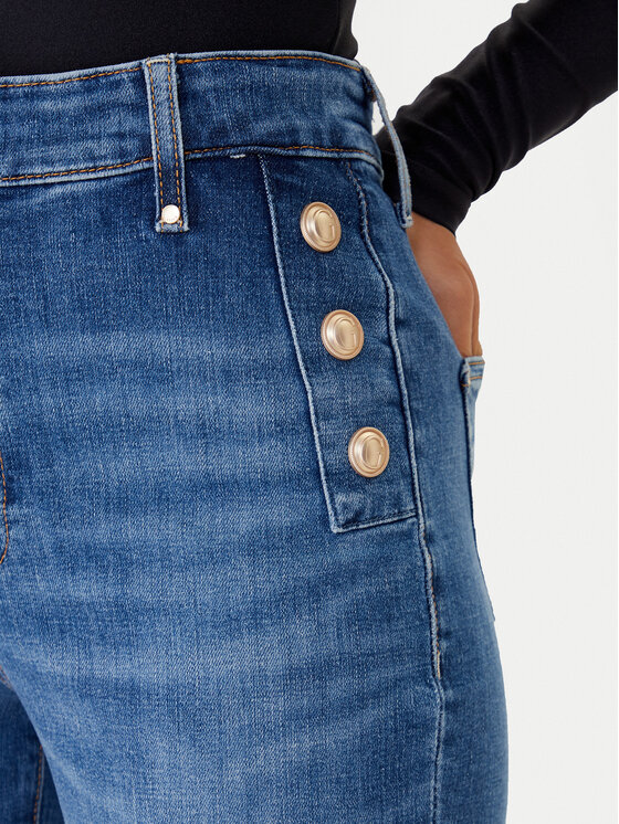 Guess Guess Дънки W5GA0P D5Q01 Син Wide Leg