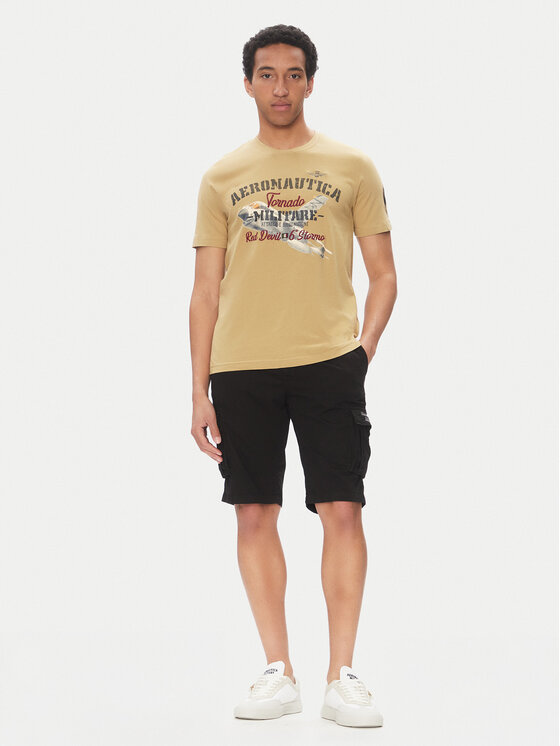 Aeronautica Militare Aeronautica Militare T-shirt 251TS2406J641 Bež Regular Fit