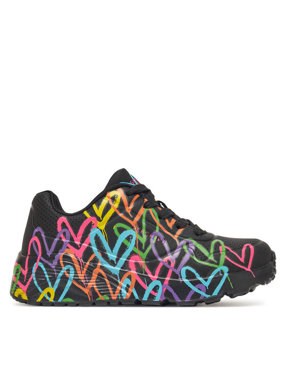 Skechers Skechers Sneakersy Uno Lite-Spread The Love 314064L/BKMT Černá