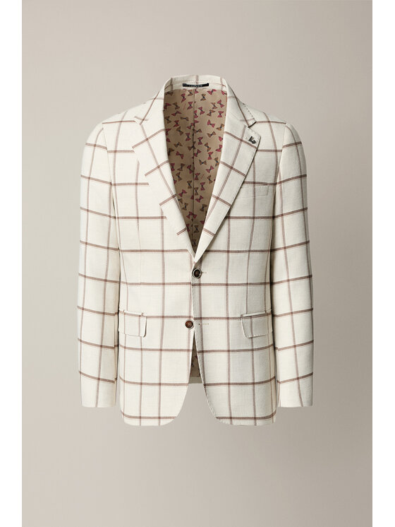 Lancerto Lancerto Marynarka Clusone MA131126000031 Beżowy Regular Fit