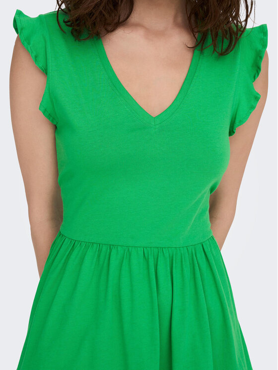 ONLY ONLY Poletna obleka May 15226992 Zelena Regular Fit
