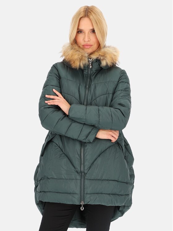 Perso Perso Kurtka zimowa BLHMK8504FR Zielony ciemny Regular Fit