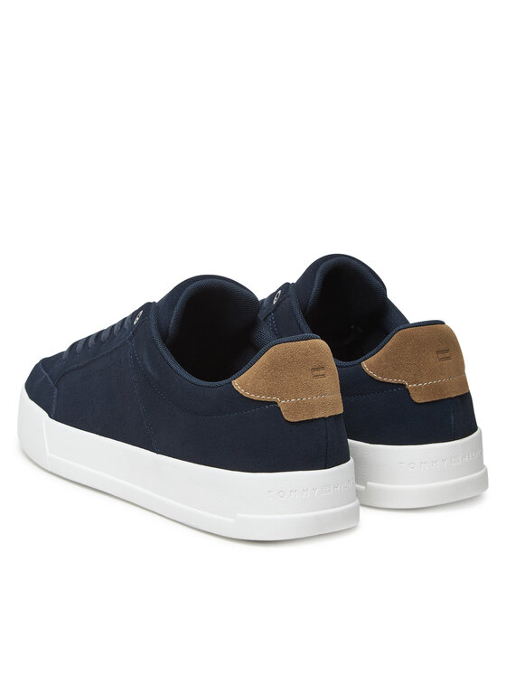 Tommy Hilfiger Tommy Hilfiger Sneakersy Th Court Summer Suede FM0FM05517 Granatowy