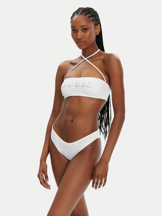 Guess Guess Bikini partea de jos E4GO02 LY00K Alb
