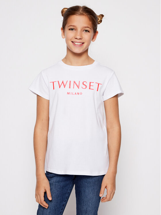 TWINSET T-Shirt 201GJ2370 M Λευκό Regular Fit