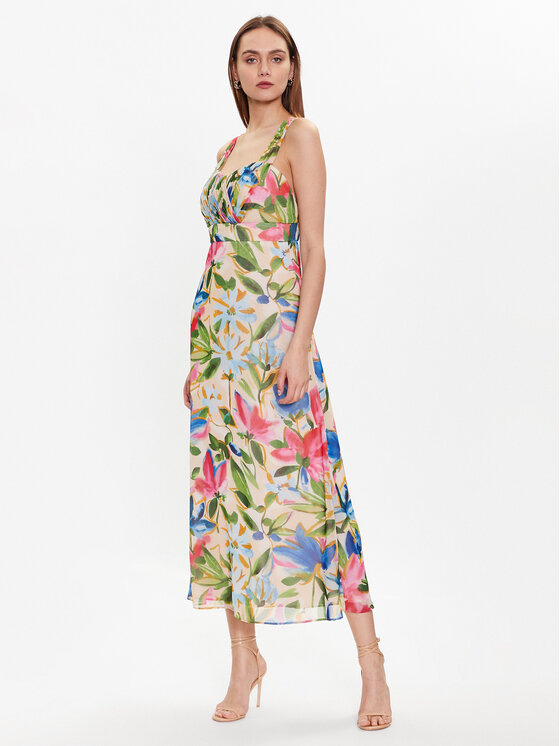NAF NAF NAF NAF Igapäevane kleit Laquarelle XENR44 Beež Regular Fit