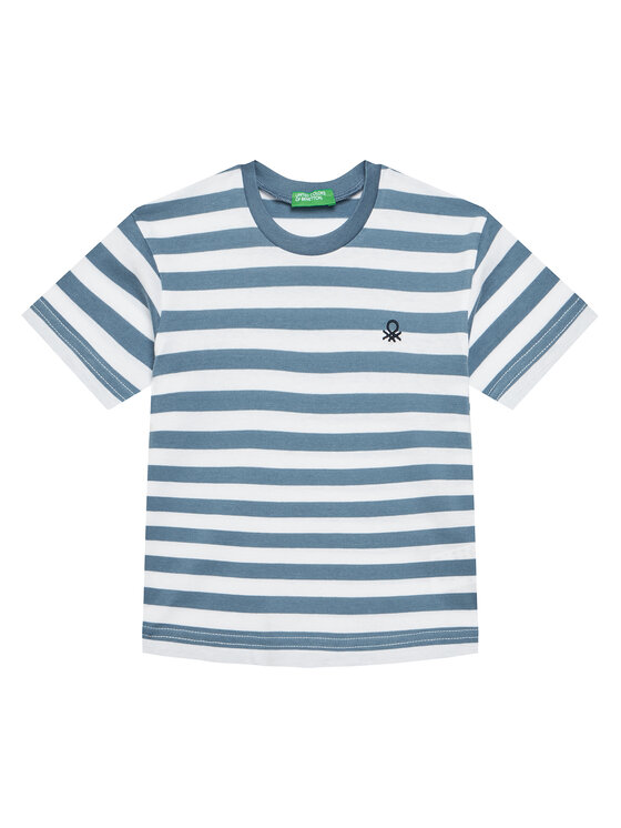 United Colors Of Benetton T-Shirt 3FHXG10HR Niebieski Regular Fit