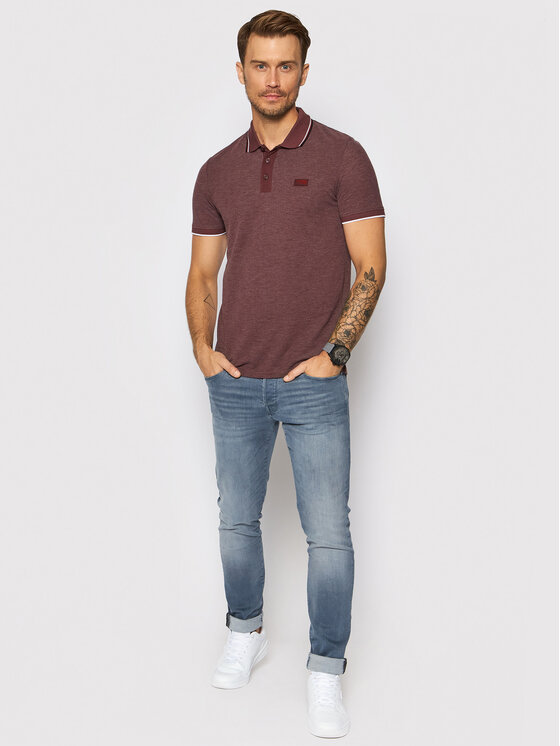 Polo Charming 12187924 Bordeaux Regular Fit