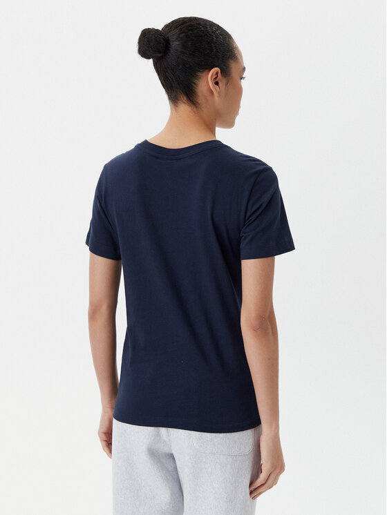 Champion Champion T-Shirt 118090 Granatowy Slim Fit
