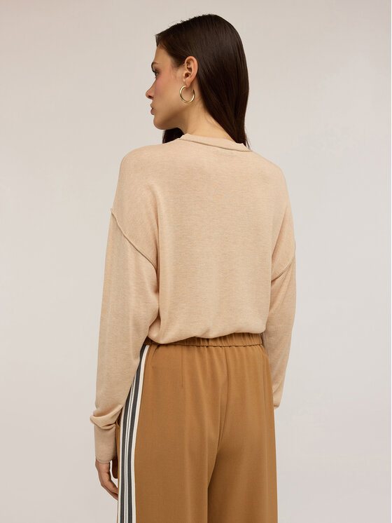 Motivi Motivi Cardigan M385W003469N002 Écru Regular Fit