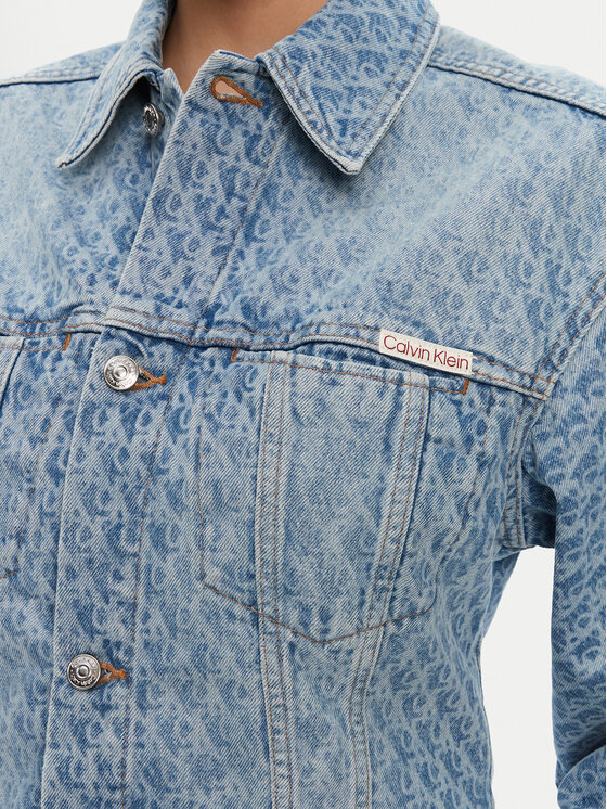 Calvin Klein Jeans Calvin Klein Jeans Jeansová bunda LV047C782G Modrá Oversize