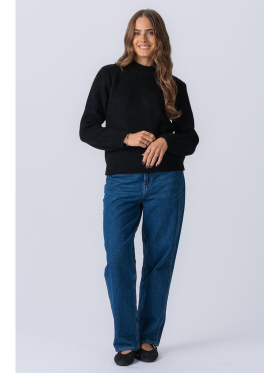 TeeShoppen TeeShoppen Sweter 'Basic Collection' Czarny Regular Fit
