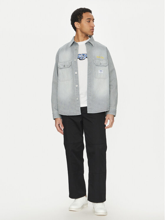 HUGO HUGO Koszula jeansowa Ebolt 50539045 Niebieski Oversize