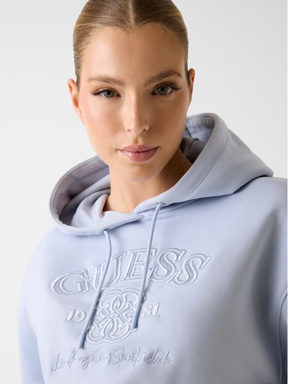 Guess Guess Mikina V6RQ03 KD761 Světle modrá Regular Fit