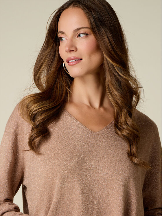 Oltre Oltre Maglione M161E002170N012 Crema Regular Fit