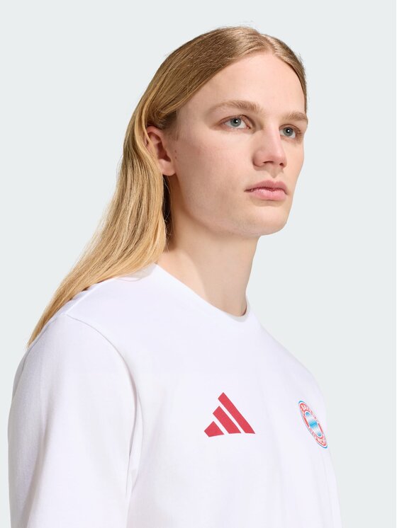 adidas adidas Koszulka techniczna 169211 Biały Regular Fit