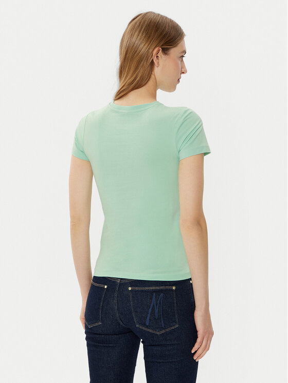 Guess Jeans Guess Jeans T-Shirt W4YI01 J1314 Zielony Regular Fit