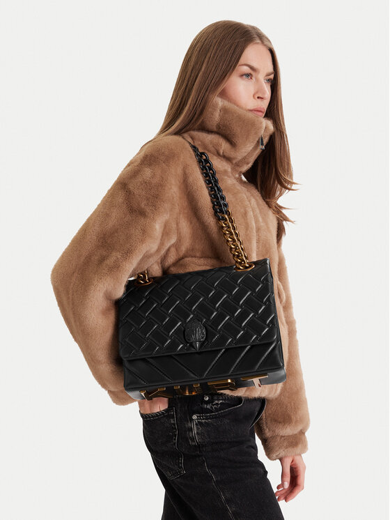 【doragon】KLS-Y901D Kurt Geiger Geantă 690-Large Kensington Kurt 9959800109 Negru