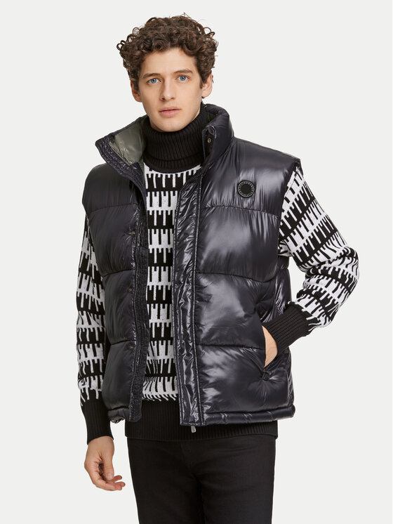 Lindbergh Športová vesta 30-301129 Čierna Relaxed Fit