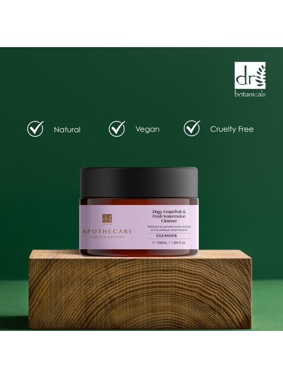 Dr Botanicals Dr Botanicals Oczyszczacz DB Zingy Grejpfrut i Świeży Arbuz Żel do mycia twarzy