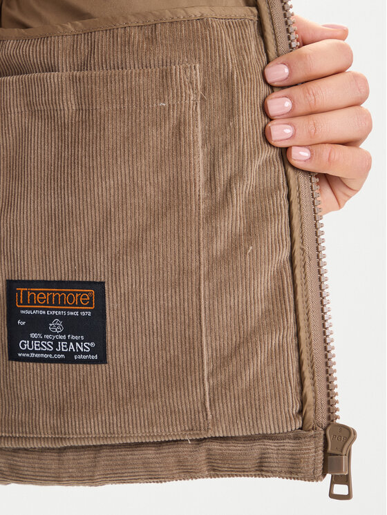 Guess Jeans Guess Jeans Зимно яке W5BL17 W2061 Бежов Regular Fit