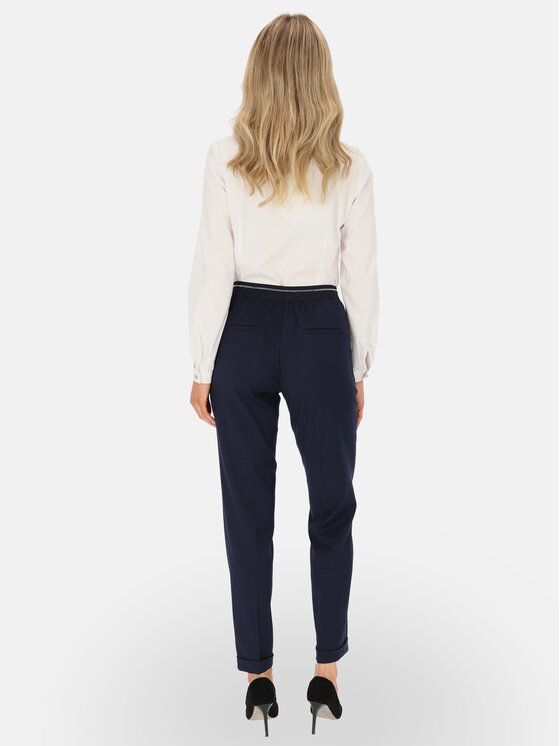 L’AF L’AF Spodnie materiałowe Liberty Granatowy Regular Fit