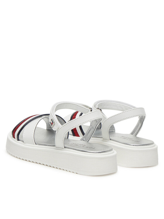 Tommy Hilfiger Tommy Hilfiger Sandali Sandal T4A2-33799-0273 Bianco
