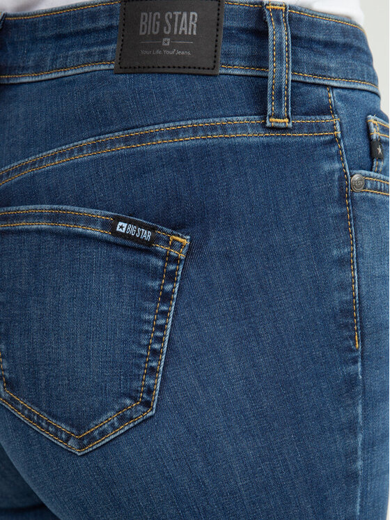 BIG STAR BIG STAR Jeansy LORENA HIGH WAIST 363_364_190 Niebieski Basic Fit
