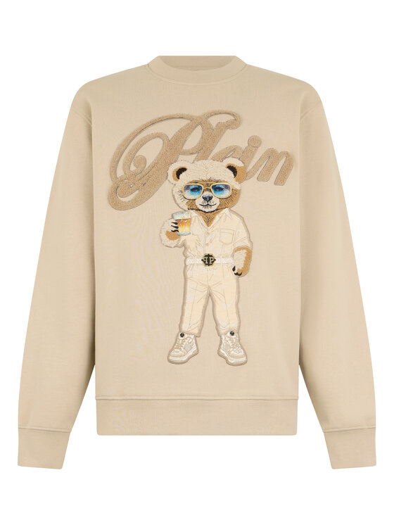 PHILIPP PLEIN PHILIPP PLEIN Mikina 29977 Béžová Regular Fit