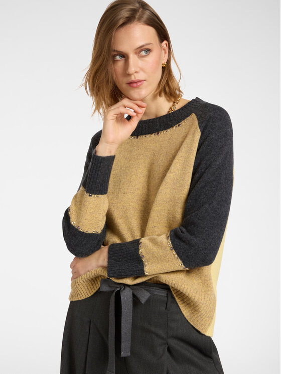 Elena Mirò Elena Mirò Maglione M506Z000641N0B1 Giallo Regular Fit